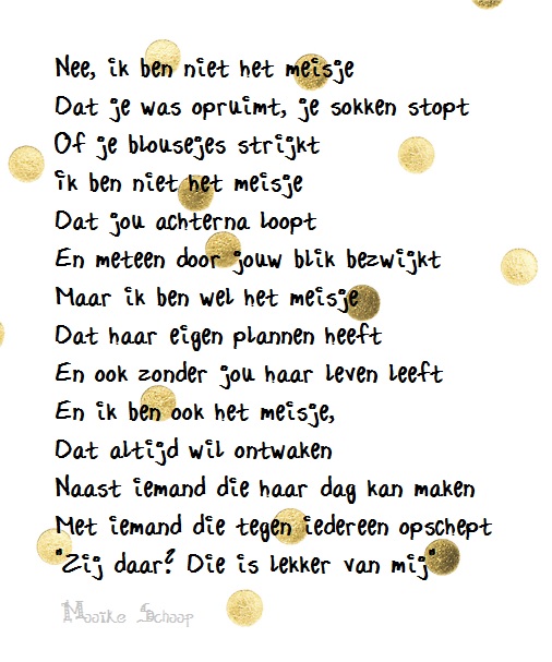 gedichtje van de dag